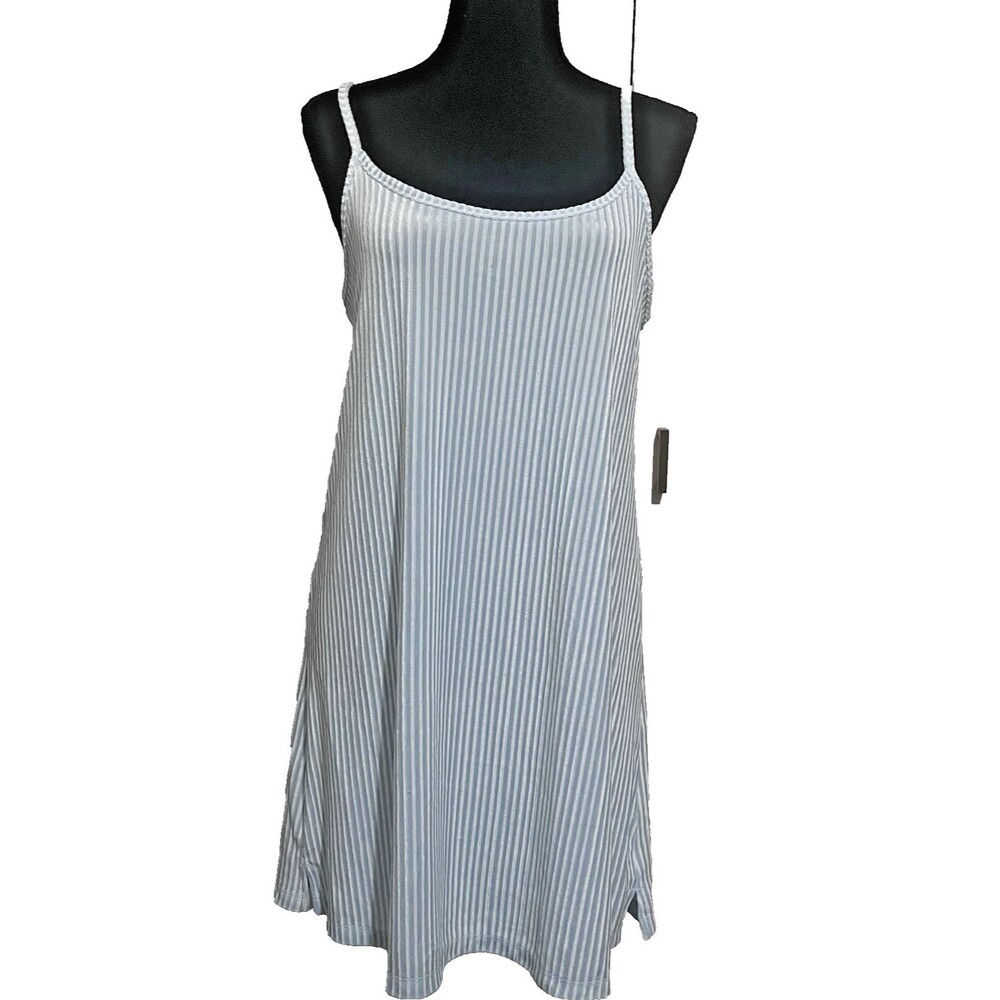 Colsie‎ Women’s Powder Blue Velvety Slip Dress/Nightgown Adjustable Straps Sz S